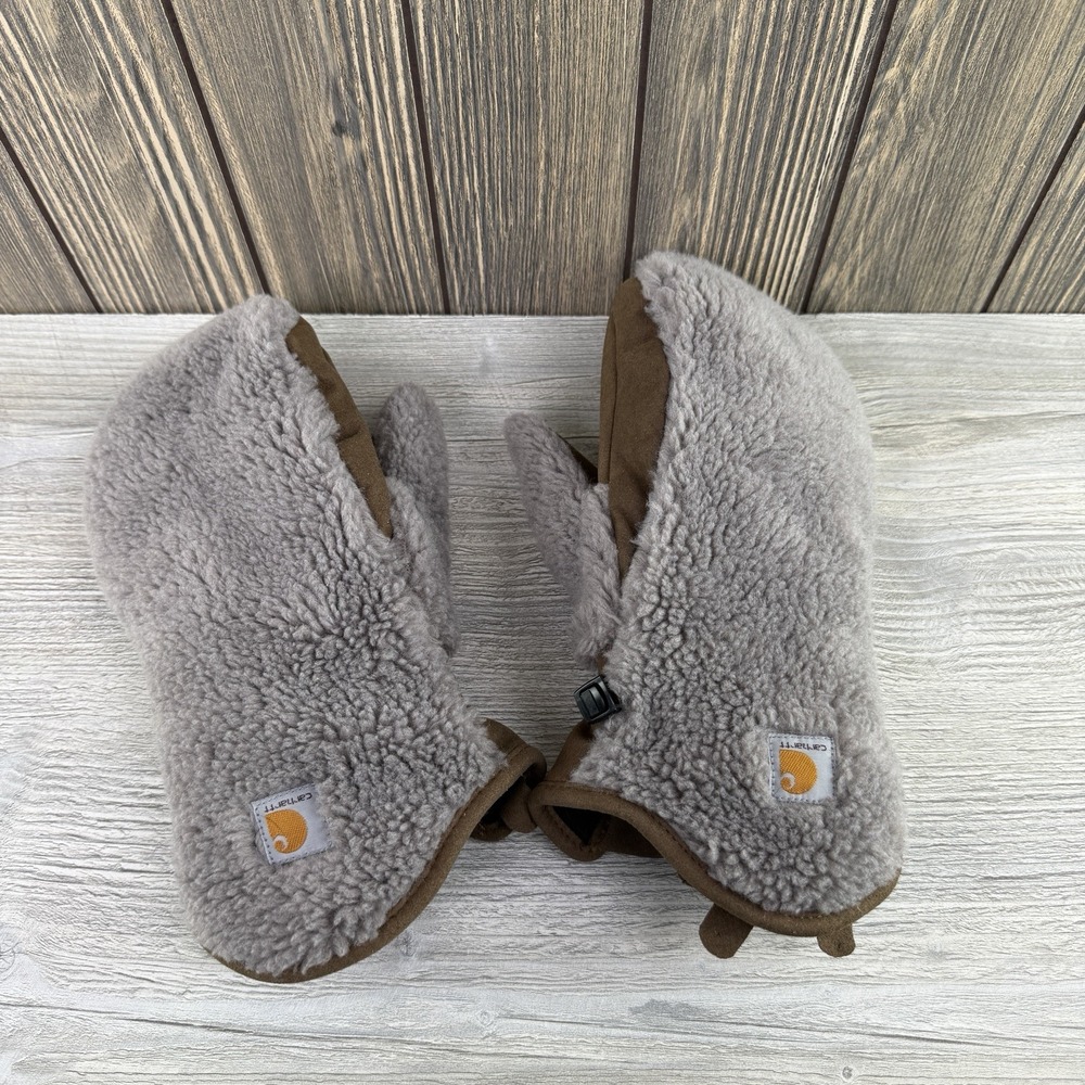 Carhartt Sherpa Insulated Gloves Womens Medium Desert Sand Winter Snow